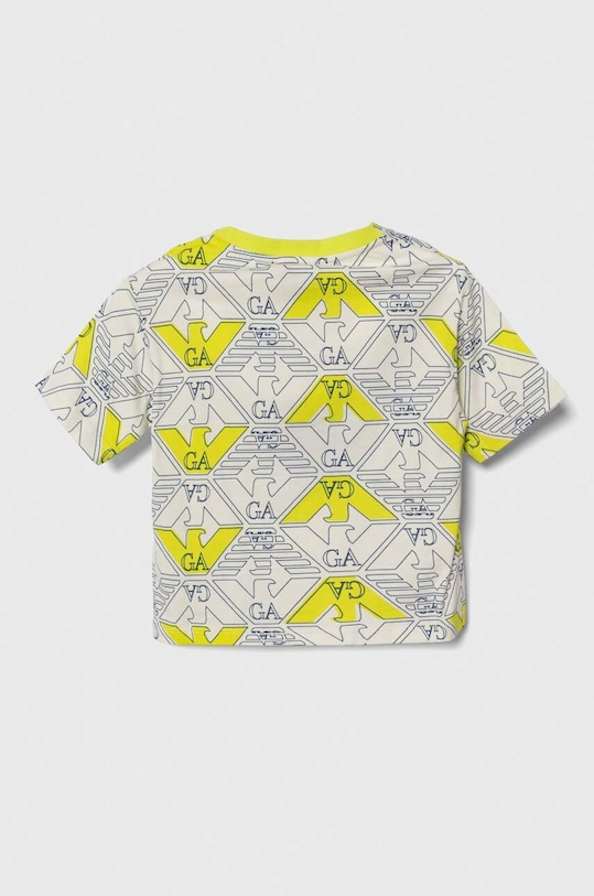 Emporio Armani t-shirt bawełniany dziecięcy 3D4TJA.4J5UZ zielony SS24