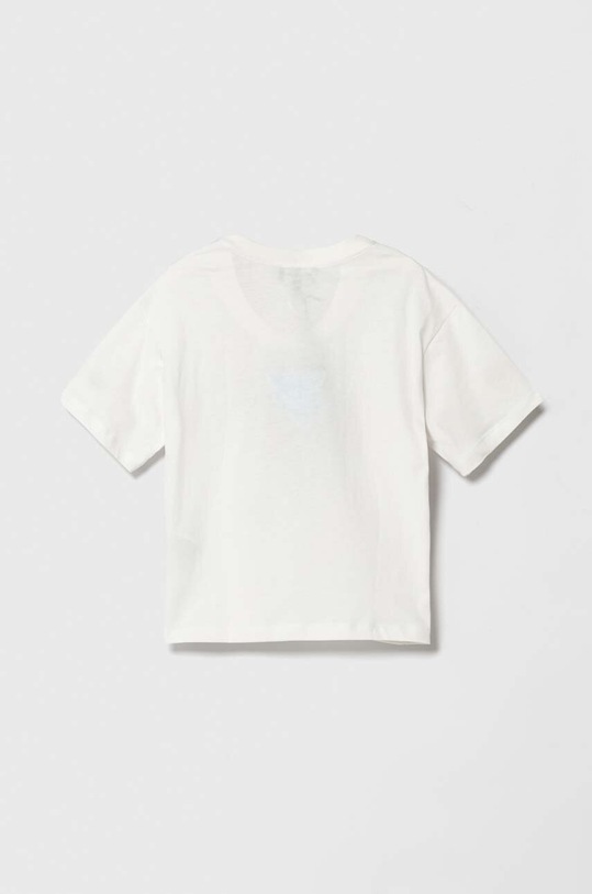 Emporio Armani t-shirt bawełniany dziecięcy The Smurfs 3D4TJN.3J52Z biały SS24