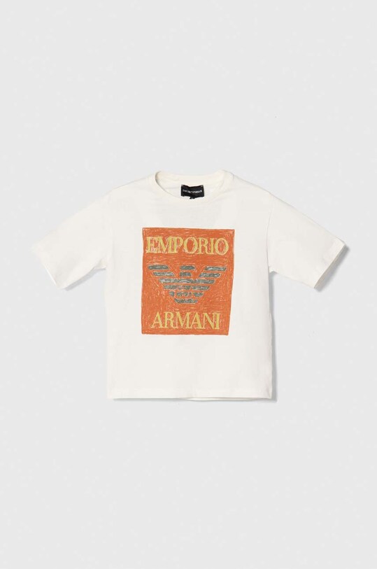 Emporio Armani tricou de bumbac pentru copii 2-pack 3D4DJ6.3J51Z bleumarin SS24
