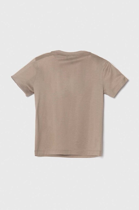 Emporio Armani tricou din bumbac 3D4TD3.1JUVZ maro SS24
