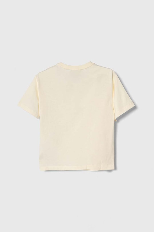 Emporio Armani t-shirt bawełniany dziecięcy 3D4TJ4.4J5UZ beżowy SS24