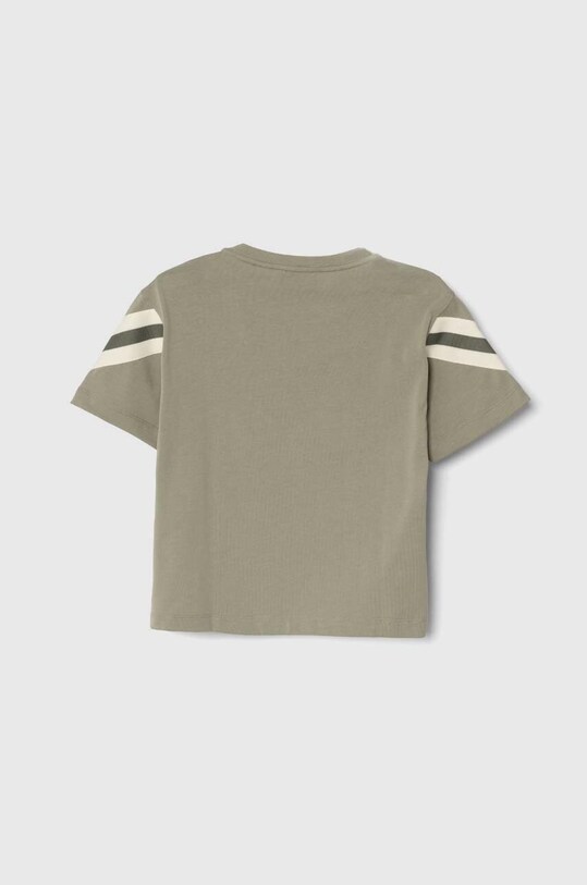 Дитяча бавовняна футболка Emporio Armani 3D4TJ8.1JWZZ зелений SS24