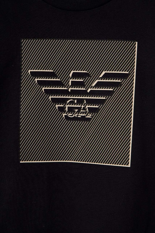 Chłopiec Emporio Armani t-shirt bawełniany dziecięcy 3D4TJR.3J51Z granatowy