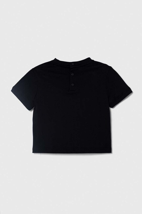 Бавовняна футболка для немовлят Emporio Armani 3DHTJR.3J51Z чорний SS24