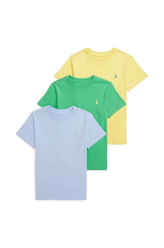 Polo Ralph Lauren t-shirt dziecięcy 3-pack aplikacja multicolor 322884456007