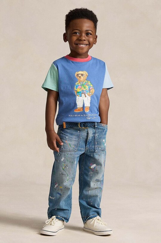 Polo Ralph Lauren t-shirt in cotone per bambini 322905258003