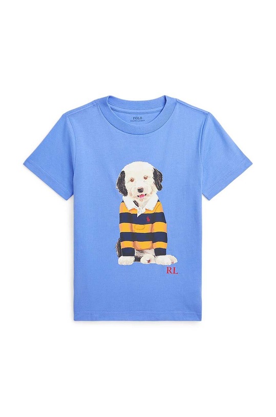 Polo Ralph Lauren t-shirt bawełniany dziecięcy nadruk niebieski 322936100001