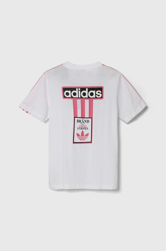 Детская хлопковая футболка adidas Originals IN2120 белый SS24