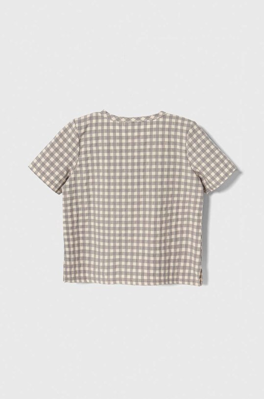 Jamiks t-shirt bawełniany dziecięcy FATI.II.or.Blu.JLG084.B szary SS24