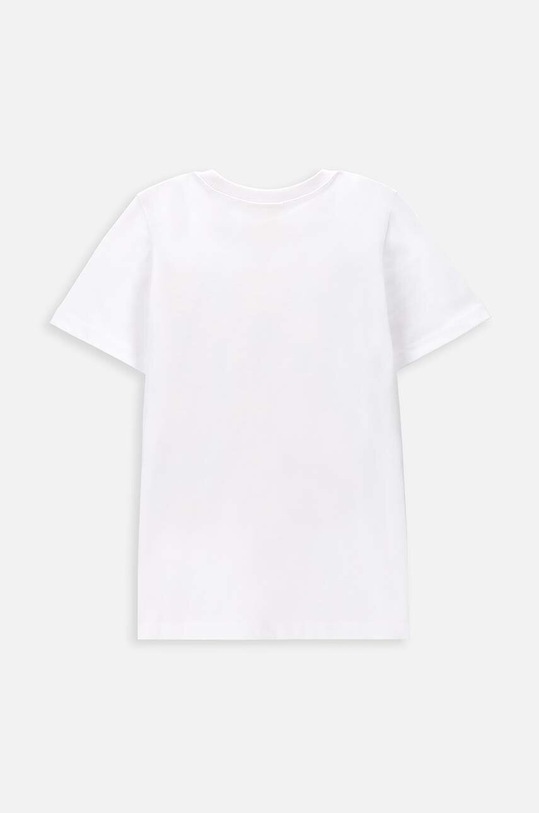 Coccodrillo t-shirt bawełniany dziecięcy WC4143217VBA biały SS24