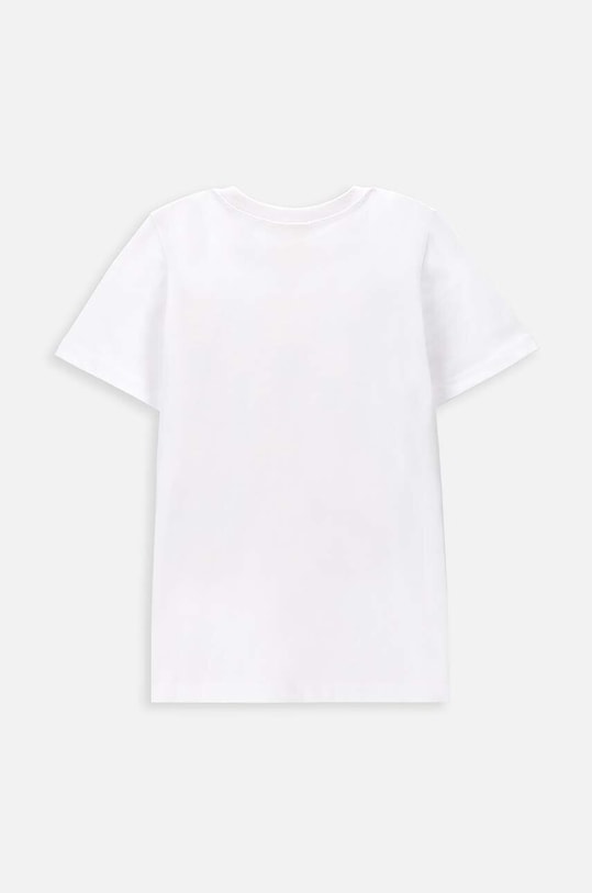Detské bavlnené tričko Coccodrillo WC4143217VBA biela SS24