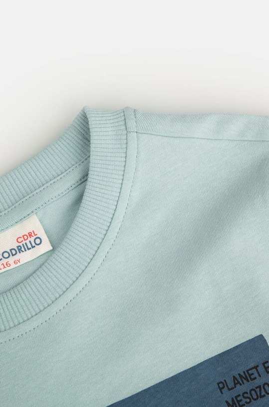Chłopiec Coccodrillo t-shirt bawełniany dziecięcy WC4143202DEK zielony
