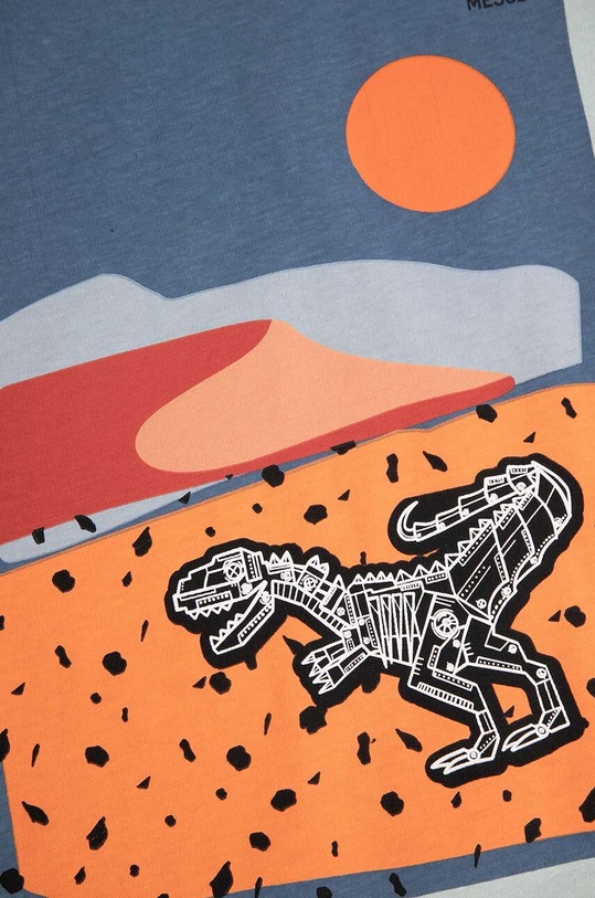 Coccodrillo t-shirt bawełniany dziecięcy zielony WC4143202DEK