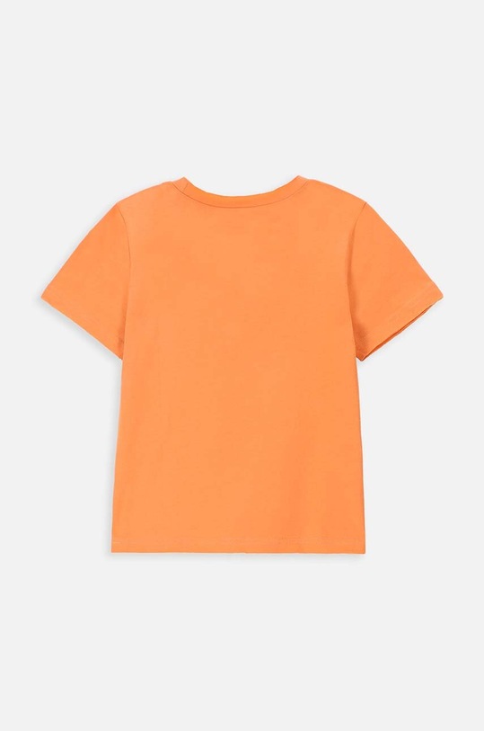 Dětské bavlněné tričko Coccodrillo WC4143206DEK oranžová SS24