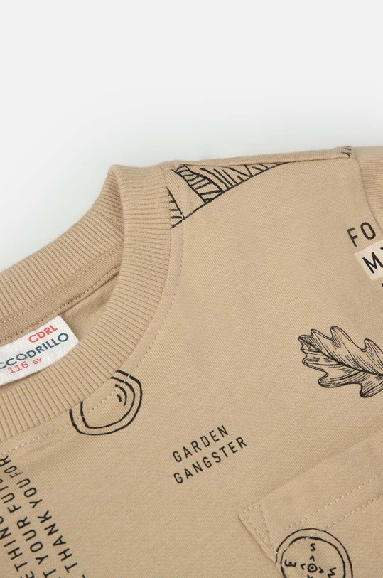 Fiú Coccodrillo gyerek pamut póló WC4143205NAK bézs