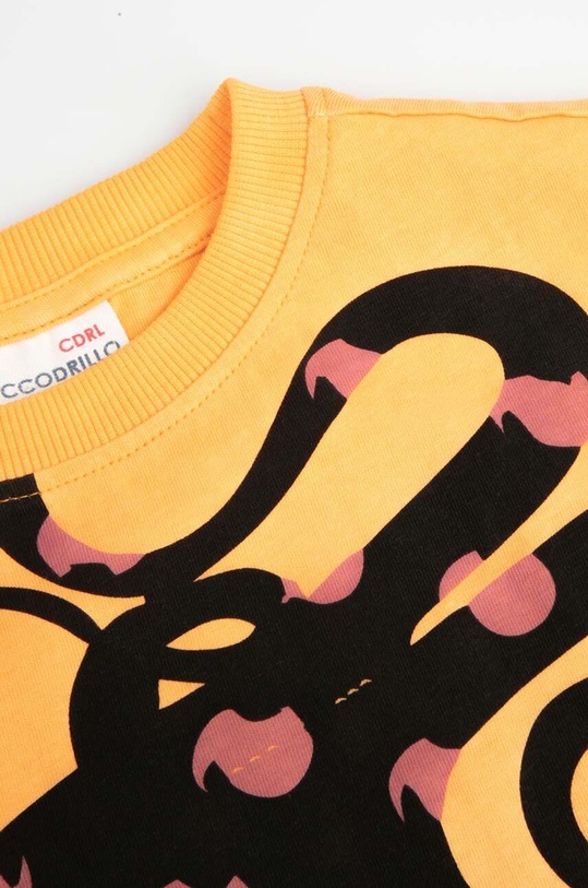 Chłopiec Coccodrillo top bawełniany dziecięcy WC4143301DWK pomarańczowy
