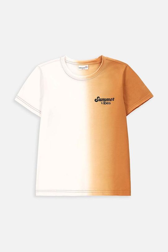 Coccodrillo tricou de bumbac pentru copii uni portocaliu WC4143202HBJ