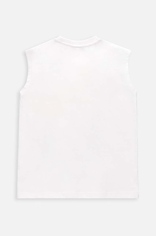 Coccodrillo top bawełniany dziecięcy WC4143302NWK biały SS24