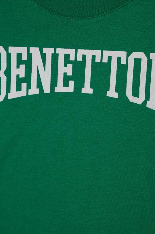 Fiú United Colors of Benetton gyerek pamut póló 3096G10CX.P.Seasonal zöld
