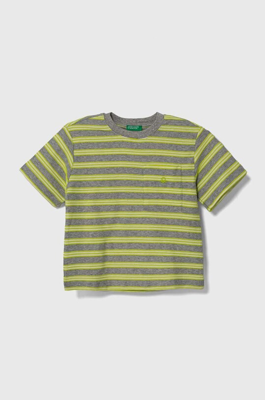 United Colors of Benetton gyerek pamut póló pamut szürke 33ZLG10DU.P.Seasonal