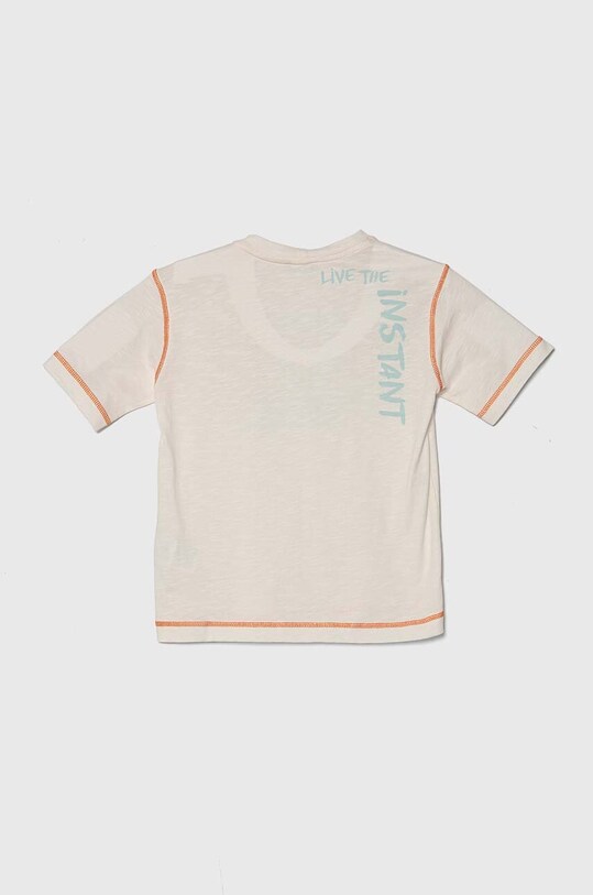 United Colors of Benetton tricou de bumbac pentru copii 3BR4C10IW.G.Seasonal bej SS24