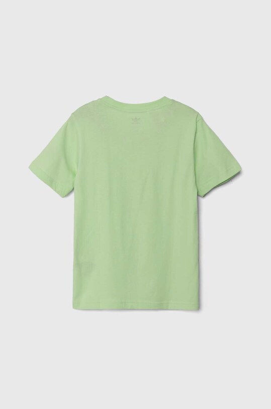 adidas Originals tricou de bumbac pentru copii IR6451 verde SS24