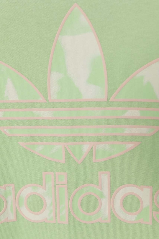 CHLAPEC Dětské bavlněné tričko adidas Originals IR6451 zelená