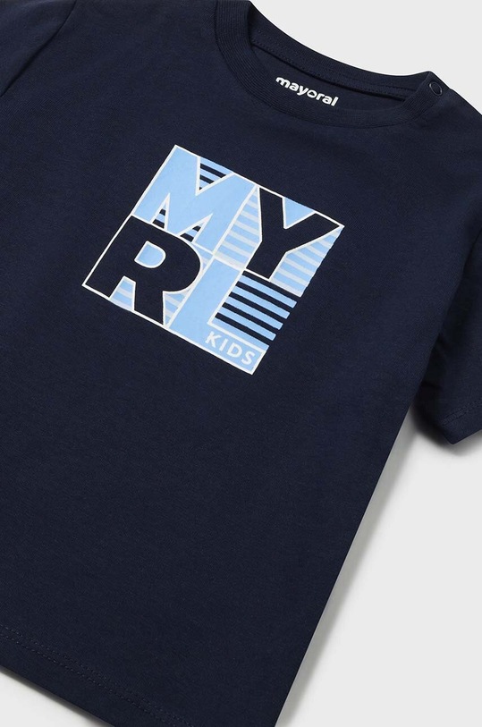 Băieți Mayoral tricou din bumbac pentru bebelusi 106.3K.Baby.PPYH bleumarin