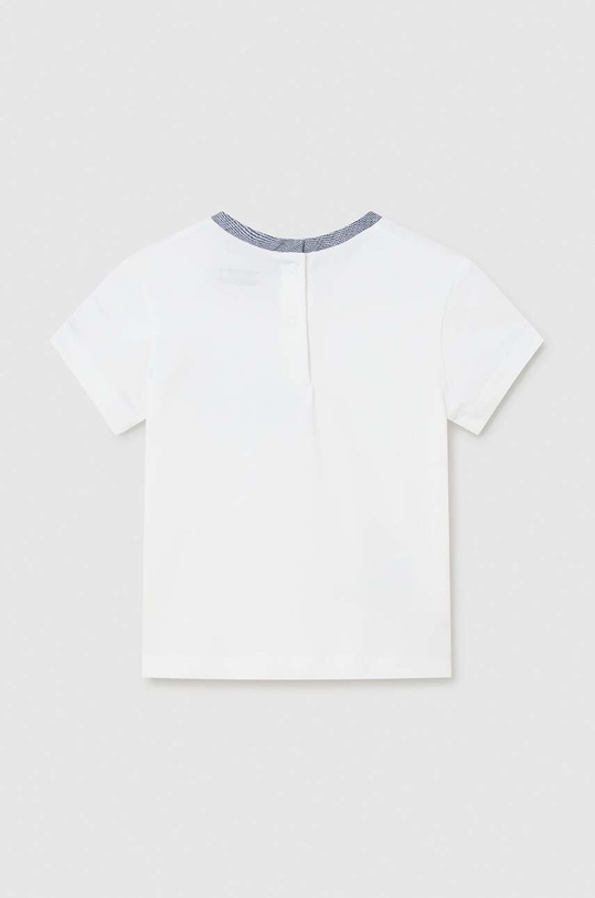 Μωρό βαμβακερό μπλουζάκι Mayoral 1017.3B.Baby.PPYH λευκό SS24