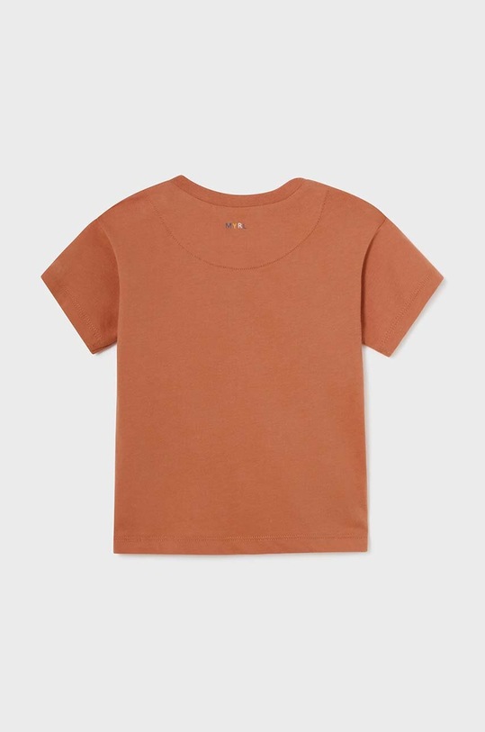 Bavlněné dětské tričko Mayoral 1021.3F.Baby.PPYH oranžová SS24
