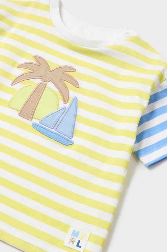 Αγορίστικα Μωρό βαμβακερό μπλουζάκι Mayoral 1027.3K.Baby.PPYH πράσινο