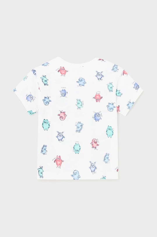 Μωρό βαμβακερό μπλουζάκι Mayoral 1029.3M.Baby.PPYH λευκό SS24