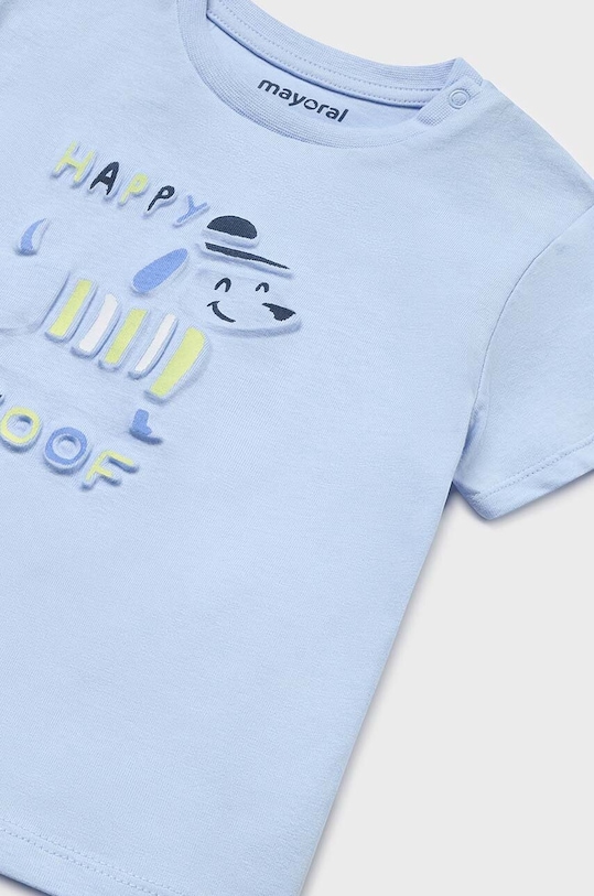 CHLAPEC Bavlněné dětské tričko Mayoral 1030.3M.Baby.PPYH modrá