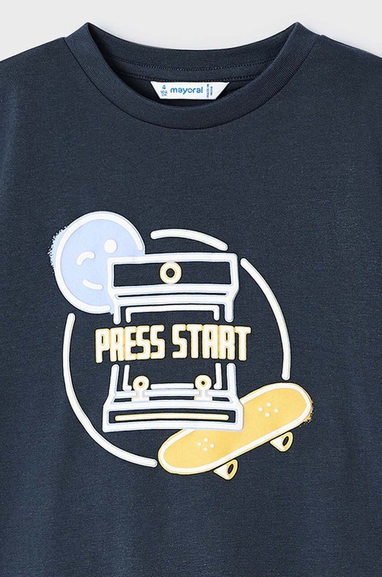 Αγορίστικα Παιδικό βαμβακερό μπλουζάκι Mayoral 3012.5G.Mini.PPYH μαύρο