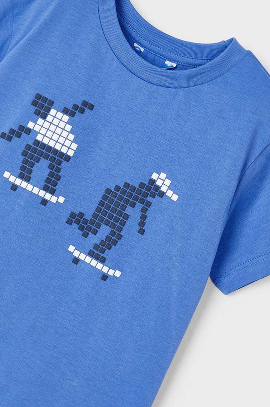 CHLAPEC Dětské bavlněné tričko Mayoral 3013.5G.Mini.PPYH modrá