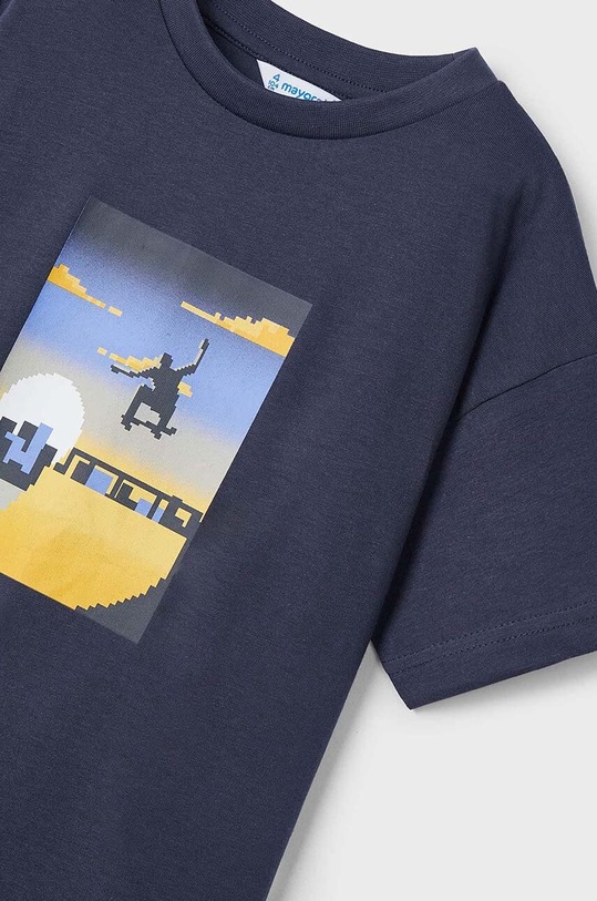 Αγορίστικα Παιδικό βαμβακερό μπλουζάκι Mayoral 3015.5G.Mini.PPYH μαύρο