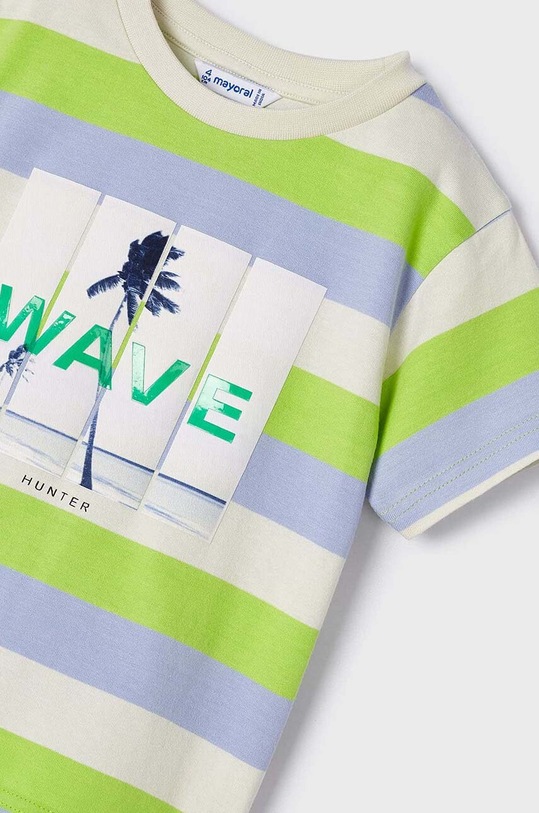 Παιδικό βαμβακερό μπλουζάκι Mayoral πράσινο 3019.5J.Mini.PPYH