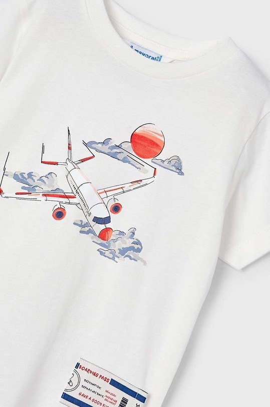 Αγορίστικα Παιδικό βαμβακερό μπλουζάκι Mayoral 3020.5J.Mini.PPYH μπεζ