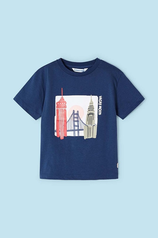 Αγορίστικα Παιδικό βαμβακερό μπλουζάκι Mayoral 2-pack 3021.5J.Mini.PPYH μπλε