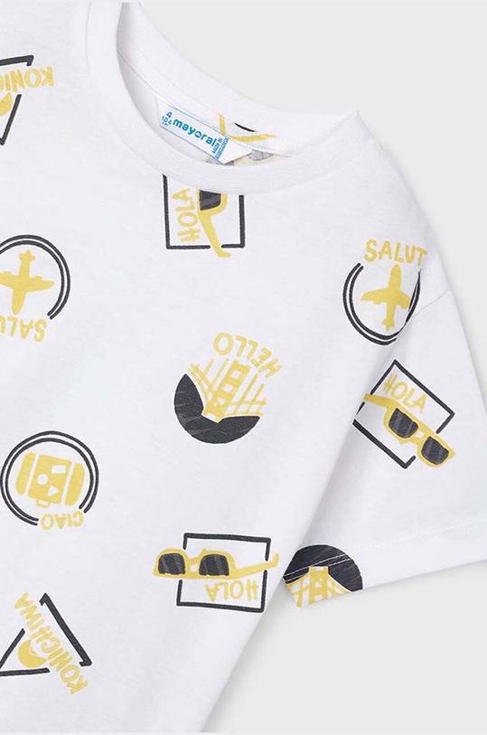 Παιδικό βαμβακερό μπλουζάκι Mayoral 2-pack μαύρο 3021.5J.Mini.PPYH