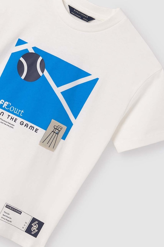 Παιδικό βαμβακερό μπλουζάκι Mayoral μπεζ 6030.7C.Junior.PPYH