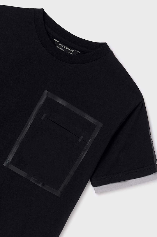 Хлопчик Дитяча бавовняна футболка Mayoral 6046.7G.Junior.PPYH чорний