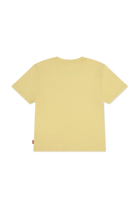Levi's t-shirt bawełniany dziecięcy LVB BATWING CHEST HIT 8EA100 żółty SS26
