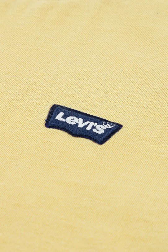 Chłopiec Levi's t-shirt bawełniany dziecięcy LVB BATWING CHEST HIT 8EA100 żółty