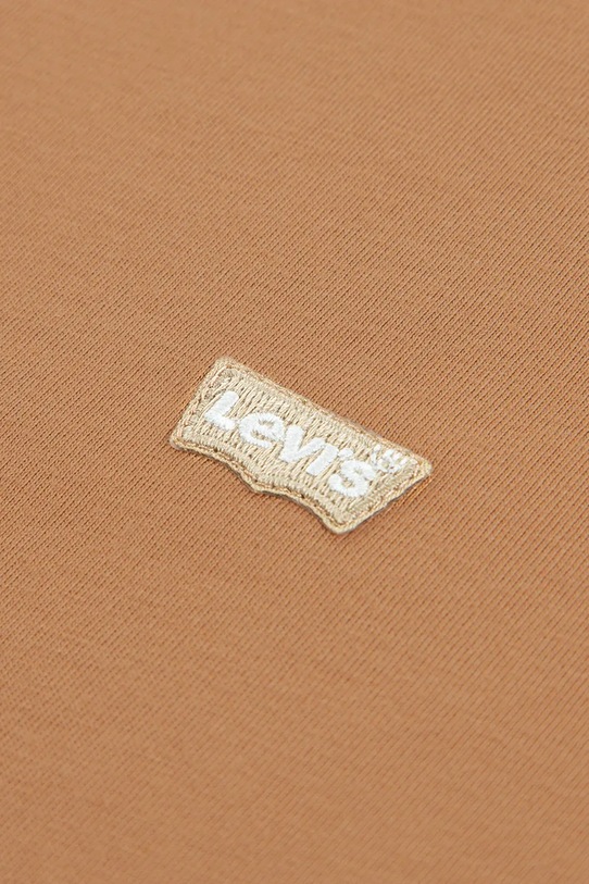 Chłopiec Levi's t-shirt bawełniany dziecięcy LVB BATWING CHEST HIT 8EA100 brązowy