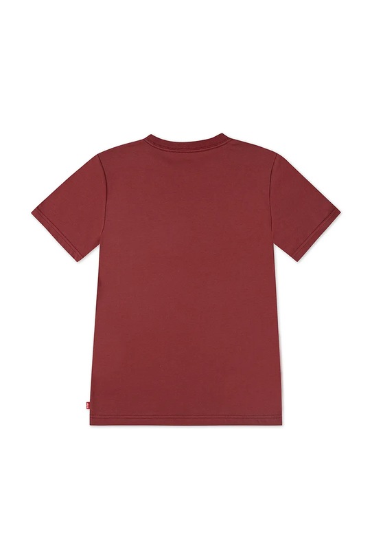 Levi's tricou de bumbac pentru copii LVB BATWING CHEST HIT 8EA100 burgundia AW25