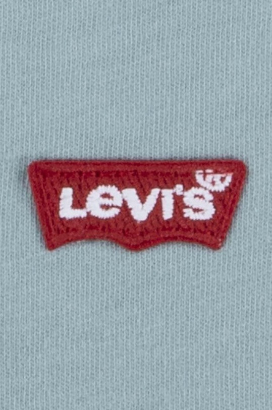 Levi's t-shirt bawełniany dziecięcy turkusowy 9EA100