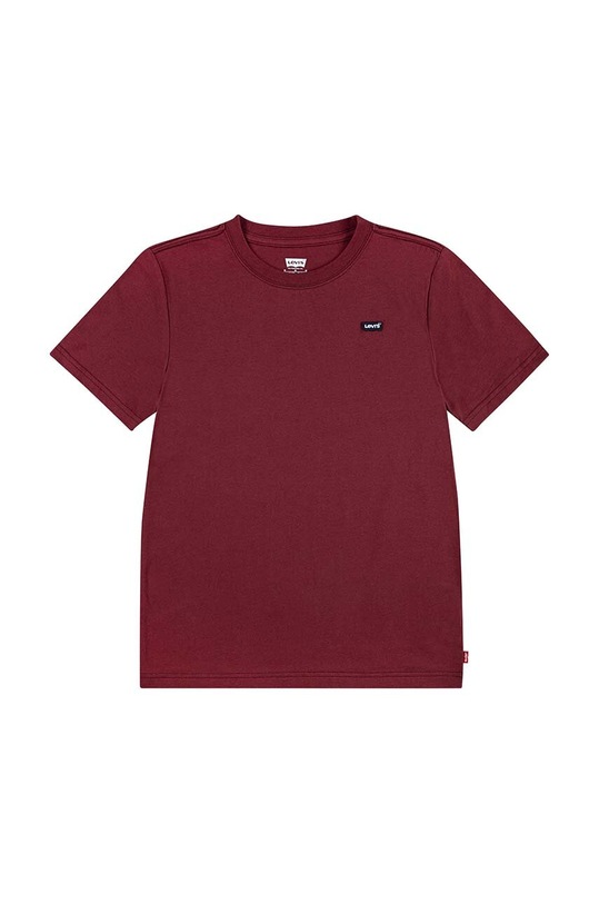 Levi's t-shirt bawełniany dziecięcy bawełna bordowy 9EA100