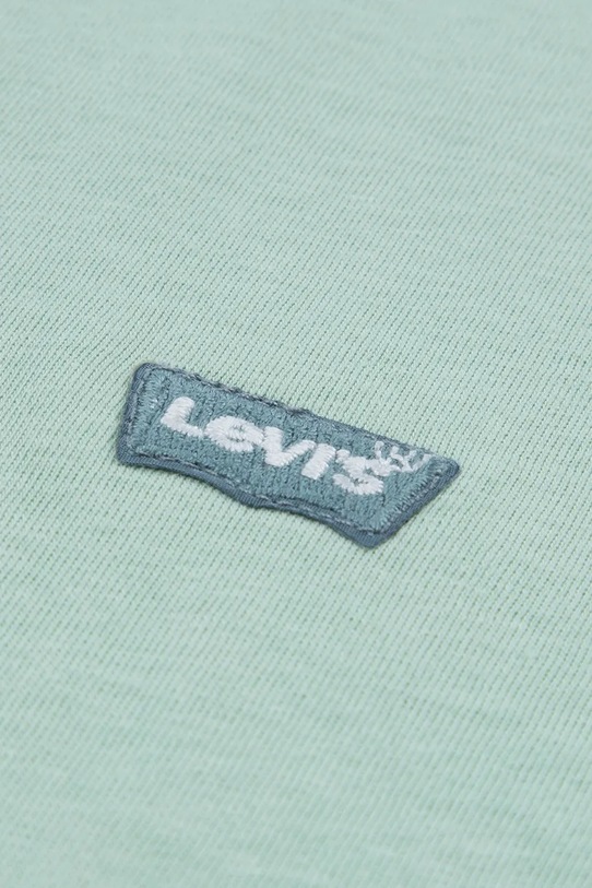 Chłopiec Levi's t-shirt bawełniany dziecięcy LVB BATWING CHEST HIT 9EA100 zielony