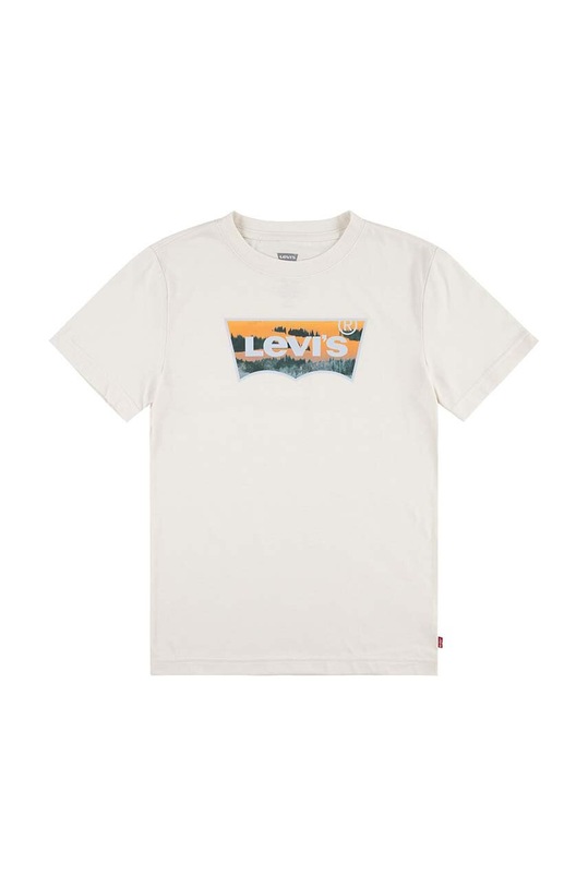 Levi's t-shirt bawełniany dziecięcy nadruk beżowy 9EK374